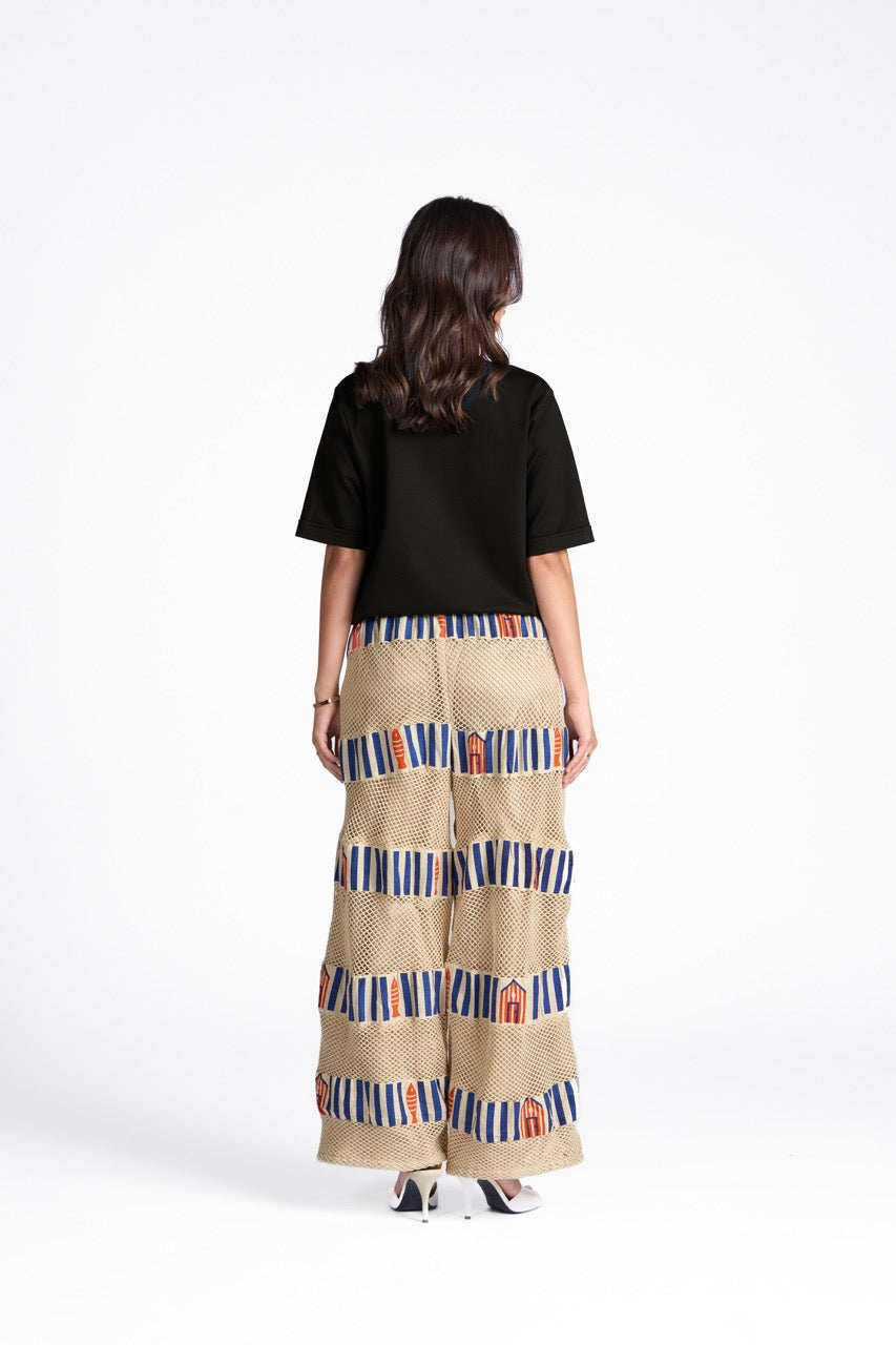 Nerida Knitted Pants in Blue
