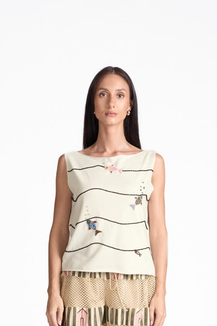 Seora Boat Neck Top