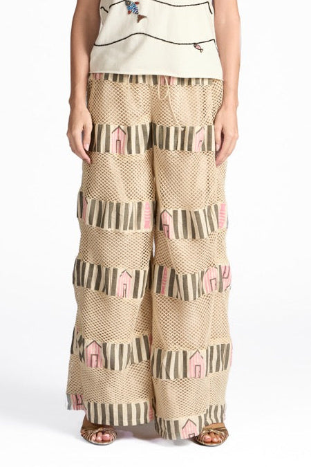 Nerida Knitted Pants in Pink