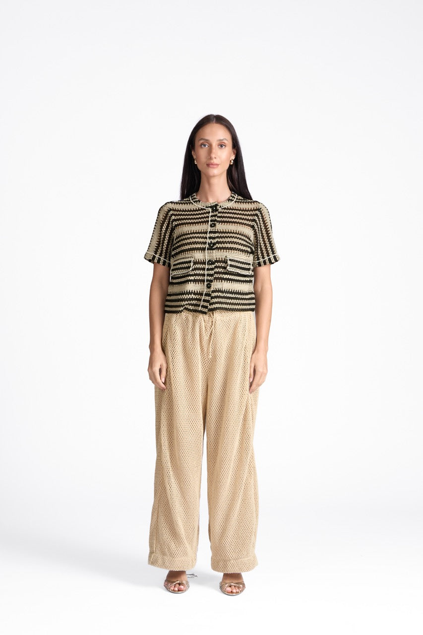 Pearla Knitted Cropped Top
