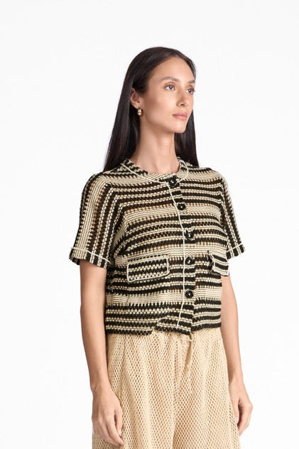Pearla Knitted Cropped Top