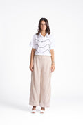 Nerida Knitted Pants in Plain Beige
